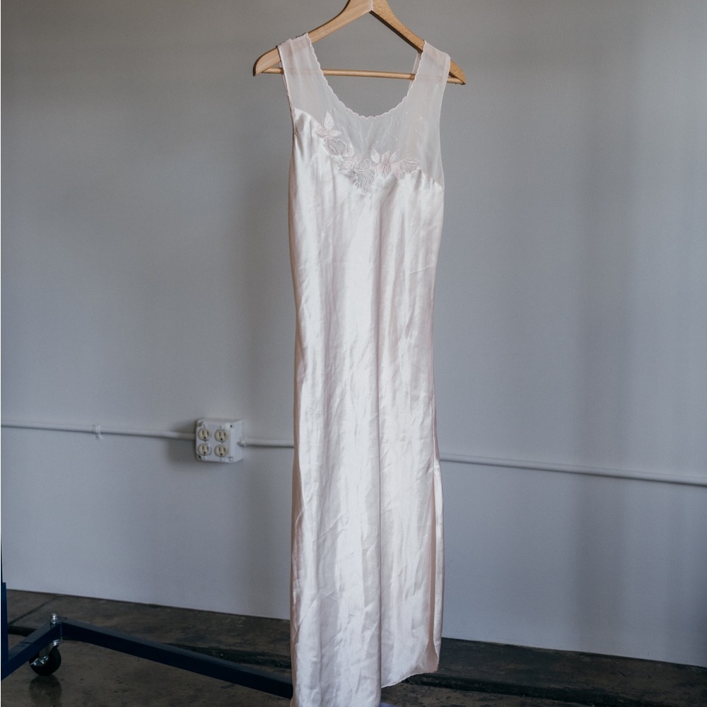 Vintage Elegant Satin Nightgown